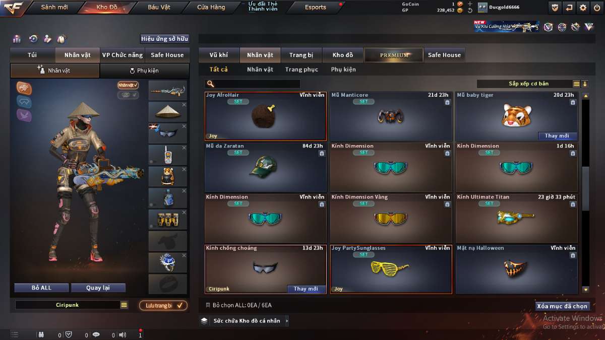 shop acc cf uy tin gia re